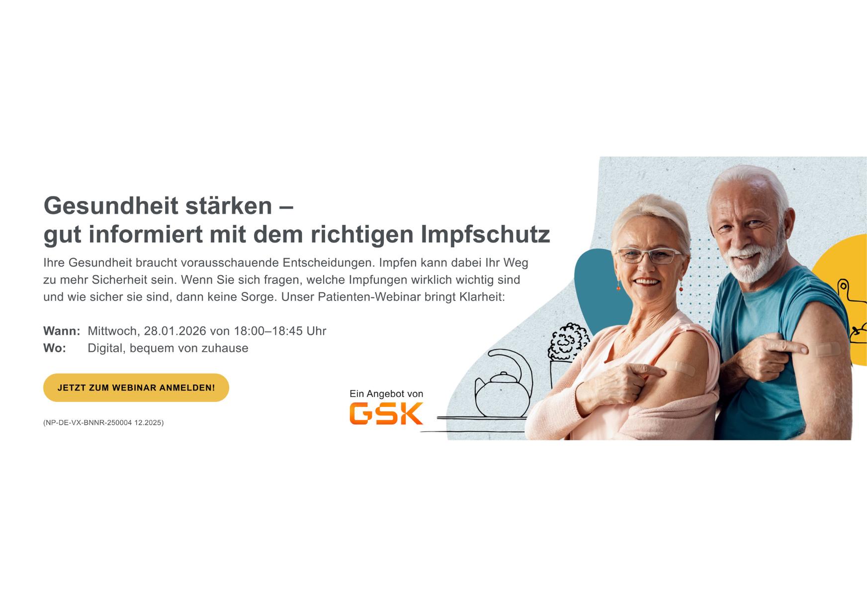 Jetzt anmelden zum Patienten-Webinar zum Thema impfen